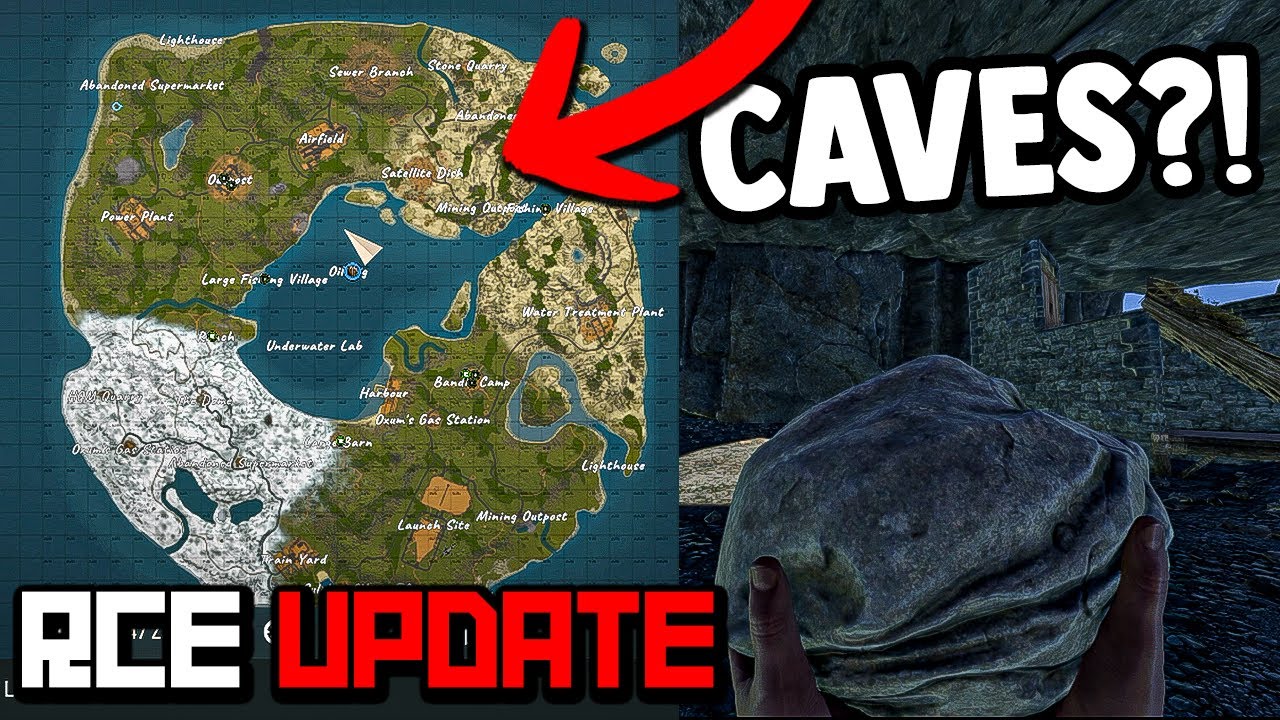 NEW Rust Console UPDATE! Caves, Terrain, Donut Map & SECRET Easter Egg ...