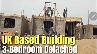 Building In Ghana 🇬🇭 | 3-Bedroom House Decking Concrete Casting | Ghana House Construction | Cost