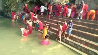 Open Holy Bath Nepali Women In Salinadi River Sakhu । Salinadi Swasthani Snan Mela 2023 । सालिनदी