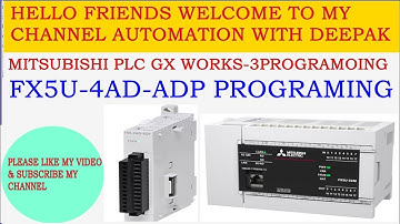 FX5-4AD-ADP INPUT MODULE PROGRAMING
