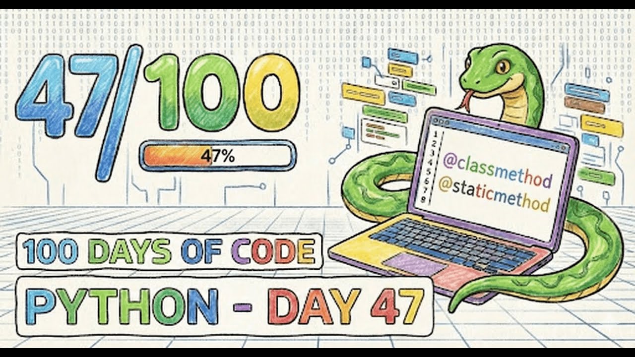 100 Days of Python – Day 47: Class Methods, Static Methods & Class ...