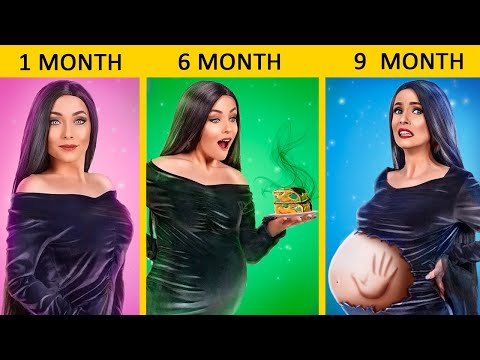 Мама Уэнсдей Аддамс беременна! Родительские лайфхаки семейки Аддамс!