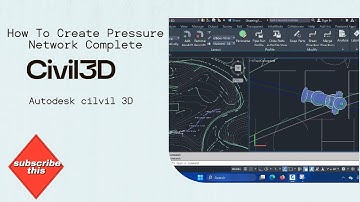 How to create pressure network in civil 3d #autocadcivil3d #autodesk