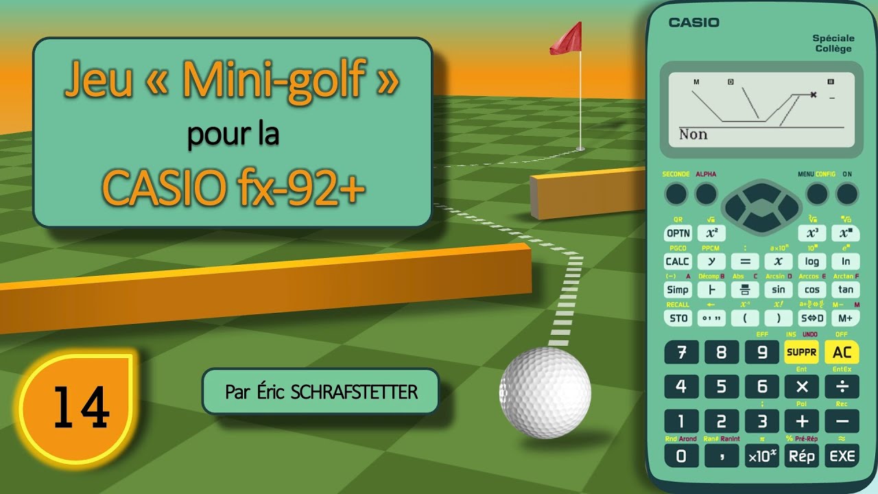 Mini-jeu CASIO fx-92+ : mini-golf 