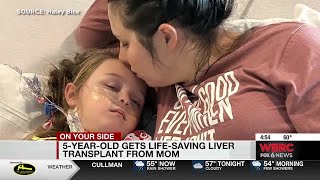 5-year-old gets life-saving liver transplant from mom
