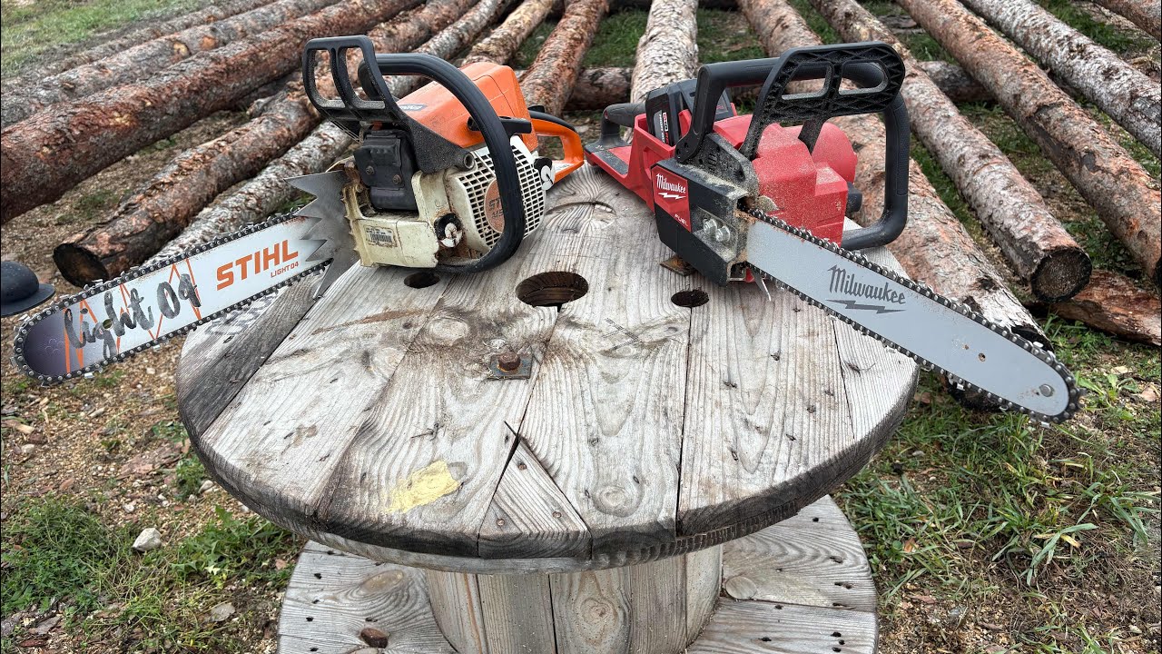 Stihl vs Milwaukee chain saw ￼