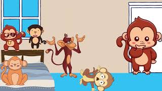 Five Little Monkeys Jumping On The Bed | Children Story I English Moral Story For Kids