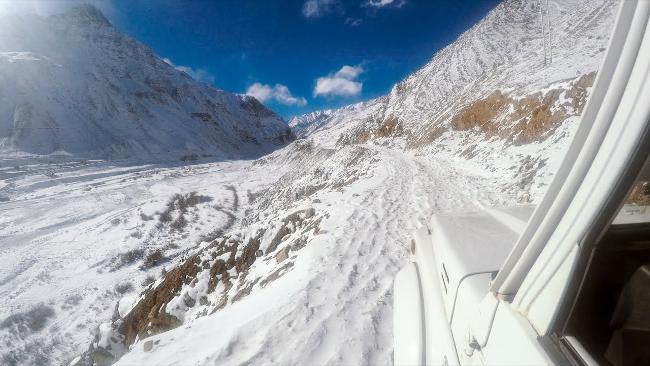 Snow drive in Pin Valley National Park, Spiti - YouTube