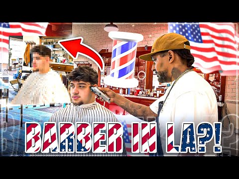 ICH LASSE MIR DIE HAARE IN LOS ANGELES SCHNEIDEN!👀💈 Amerika Friseur Test💇🏻‍♂️