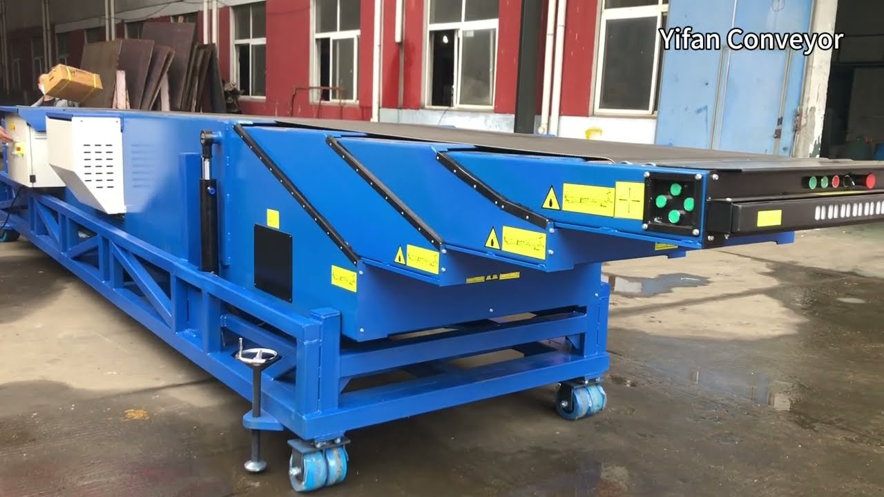 Movable Telescopic and Extendable Belt Conveyor for Loading Unloading all kinds of trucks/containers