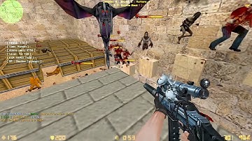 Counter Strike 1.6 Zombie Mod | Free Hook + FastAP | zm_dust_world Gameplay (2026)