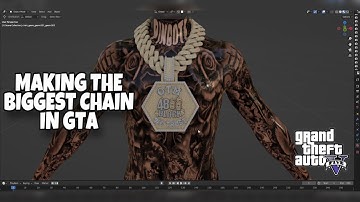 Making The Biggest Chain In GTA 5 RP (FiveM) | Blender GTA 3D Modeling