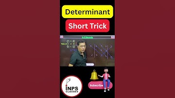 Short Trick to Find Value of Determinants in 5 Seconds | Nitin Agrawal | INPS Classes