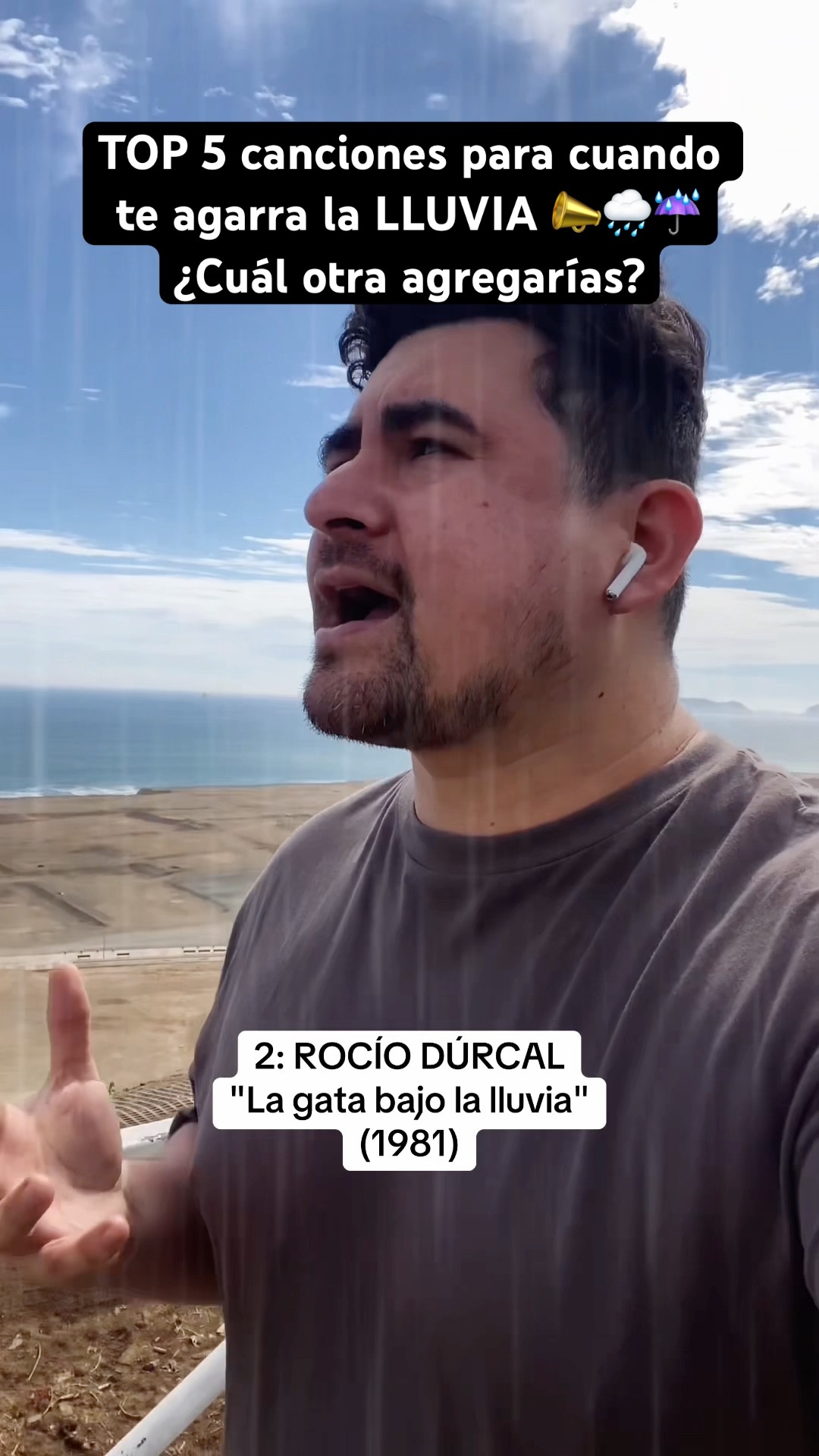 TOP 5 canciones para cuando cae la LLUVIA ??️☔️