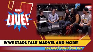 WWE Stars Matt Hardy, Curt Hawkins, and AJ Styles Live from SDCC 2018