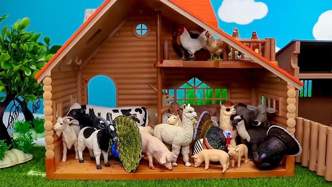 Experience Farm Life: Farmyard Animal Figurines for "One Day On The Farm" Adventure! 🐄🏡