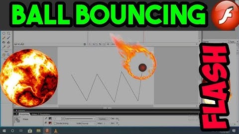 Develope a flash application for ball bouncing using motion guide path | ball bouncing in flash