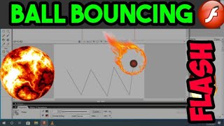 Develope a flash application for ball bouncing using motion guide path | ball bouncing in flash screenshot 4