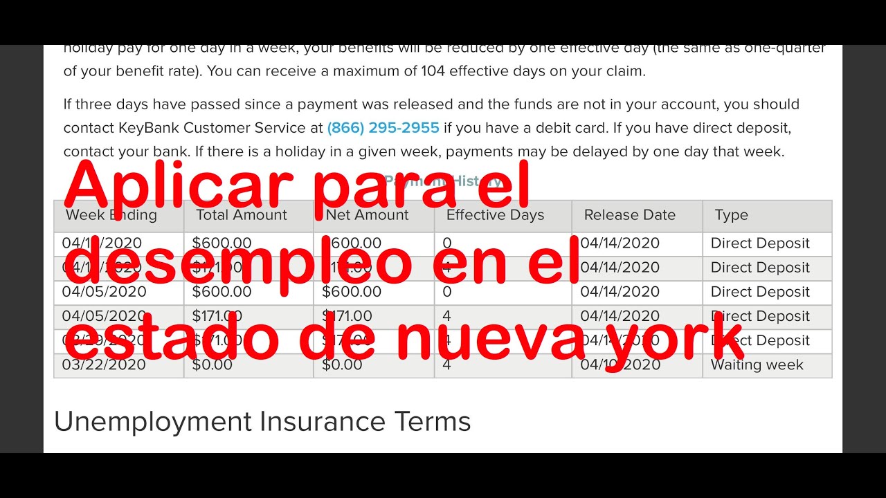 Como aplicar para desempleo en el estado de nueva york mayo 2020 youtube