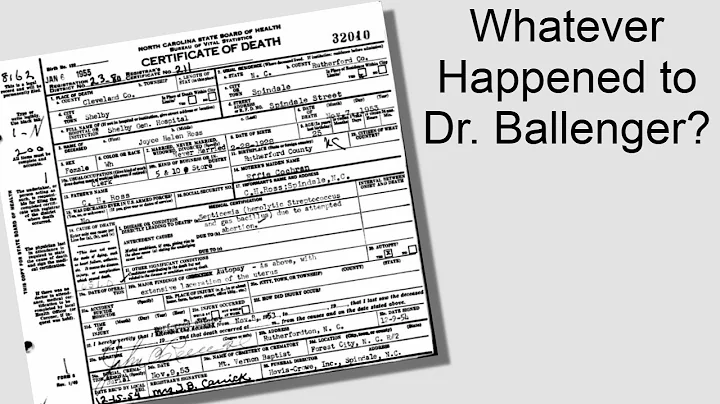 Whatever Happened to Dr. Ballenger?