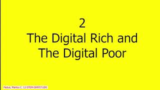 1-MINUTE INFOMERCIAL VIDEO ABOUT DIGITAL DIVIDE