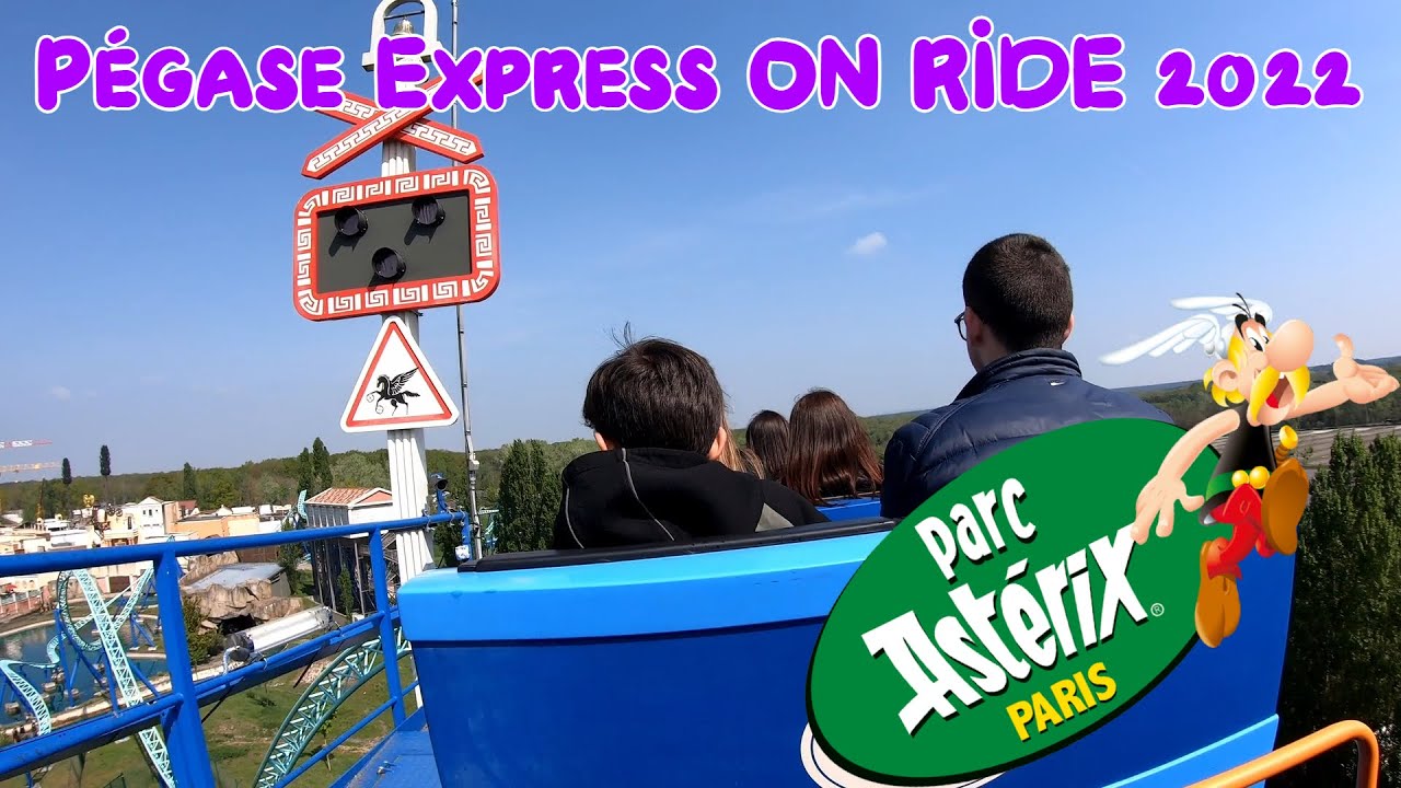 Pégase Express au Parc Astérix on ride 2022 (Family Coaster, Gerstlauer)