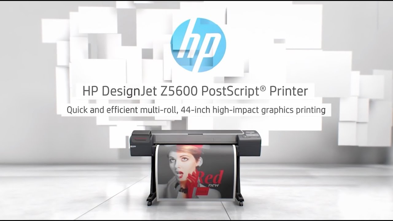 HP DesignJet Z5600 Postscript® Printer Product Tour YouTube