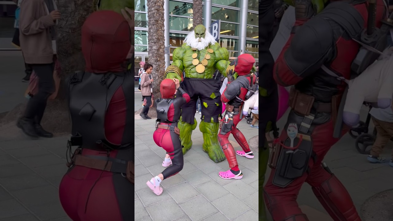 Maestro meets Deadpool’s  #marvel #deadpool #hulk #cosplay #cosplayer