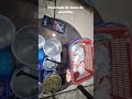 Vasos de aluminio reciclado rellenado con yeso