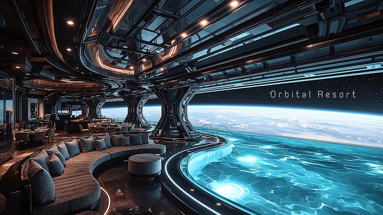 Orbital Resort: Sci-Fi Relaxing Music 🎧 Futuristic Ambience - Celestial Spa