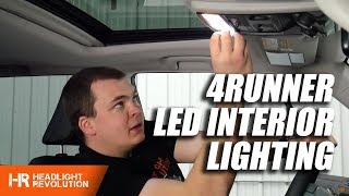 See all lighting kit pricing here:
https://headlightrevolution.com/vehicles/toyota/toyota-4runner/toyota-4runner-2014-2018/interior-lighting-upgrades/
bulbs ...