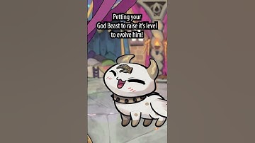 Tip: Always remember to pet your God-Beast to level them up #indiegame #petgames #evolution #rpg
