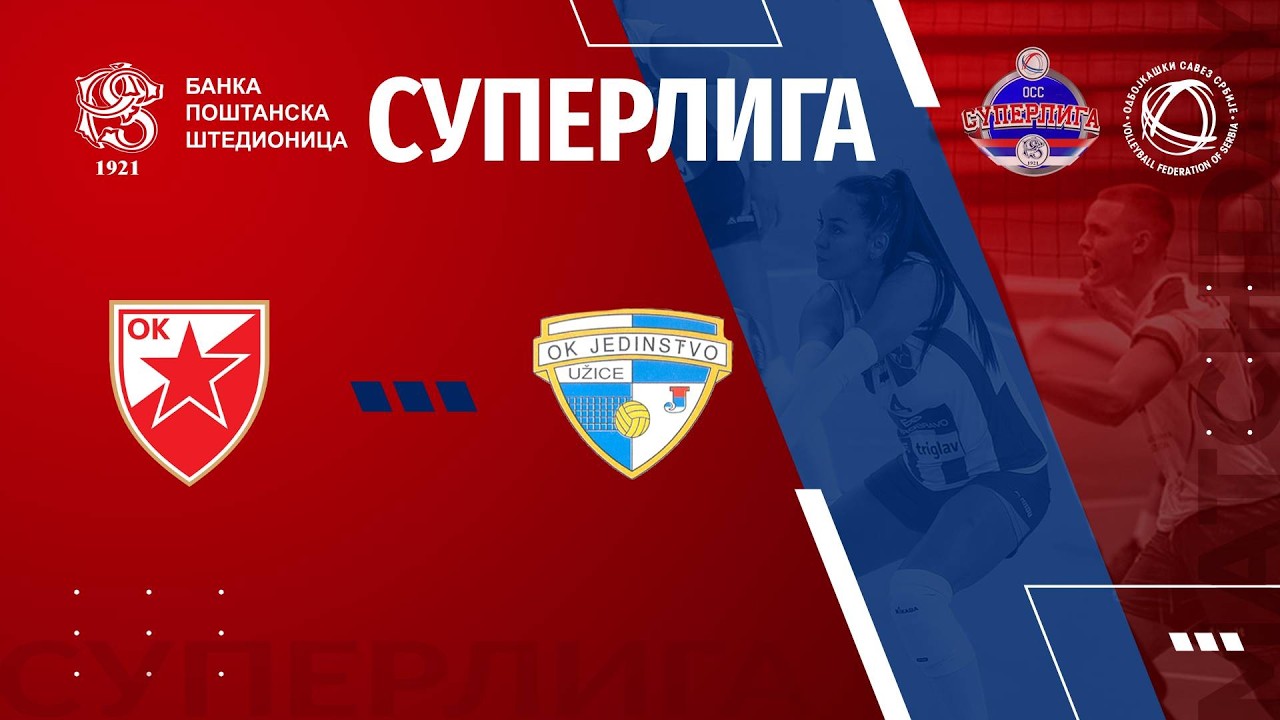 CRVENA ZVEZDA🆚JEDINSTVO UE 3:1  /22. KOLO BANKA POŠTANSKA ŠTEDIONICA SUPERLIGE ZA ODBOJKAŠICE/