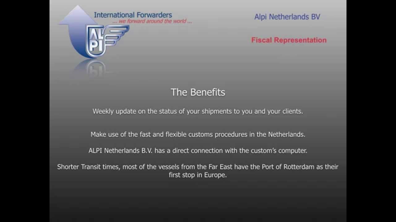 ALPI Netherlands Presentation: Fiscal Representation