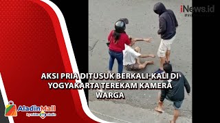 Aksi Pria Ditusuk Berkali-kali di Yogyakarta Terekam Kamera Warga