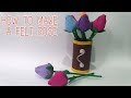 Tutorial Bunga Mawar Kuncup Dari Kain Flanel | How To Make A felt  Rose
