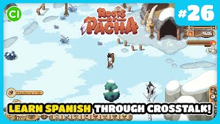 Thumbnail image for Crosstalk fun: English & Spanish side by side in this caveman’s journey: Roots of Pacha #26 🟢