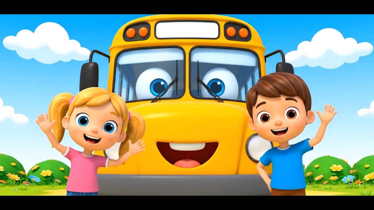 The Happy Bus Song! 🚌 | Fun School Bus Adventure | Original Kids Songs & Nursery Rhymes