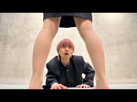スカートの中が...！？絶対共感する見てはいけない瞬間をやってみたww
