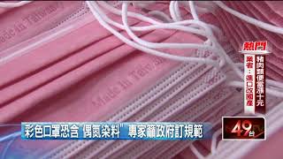 彩色口罩恐含「偶氮染料」 醫憂致癌風險增