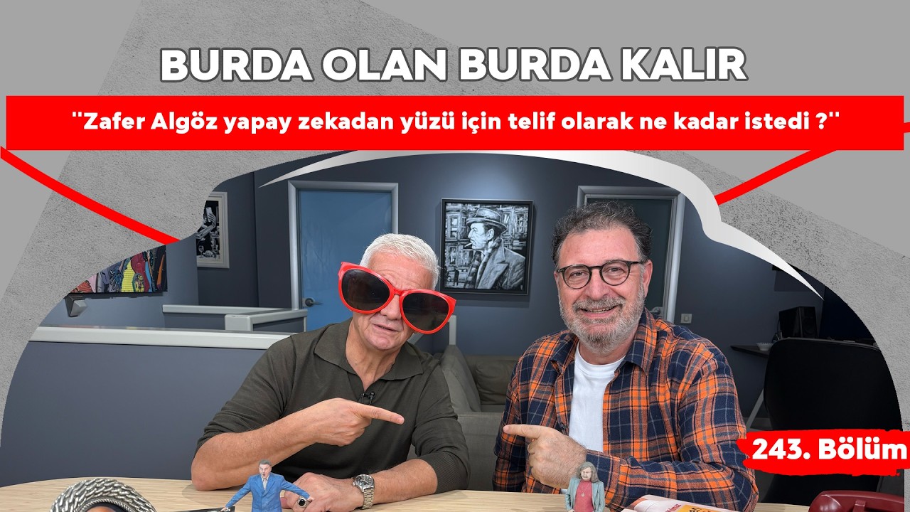 ''Zafer Algöz yapay zekadan yüzü için telif olarak ne kadar istedi ?'' | 243.Bölüm