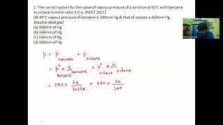 Solution & Colligative Property Problem Solving Approach