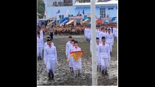 MOMEN HARU PASKIBRAKA UPACARA 17 AGUSTUS  DILAPANGAN BECEK (nonton sampai habis bkn air mata jatuh)