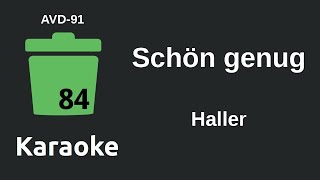 Haller - Schön genug (Karaoke) [AVD-91]