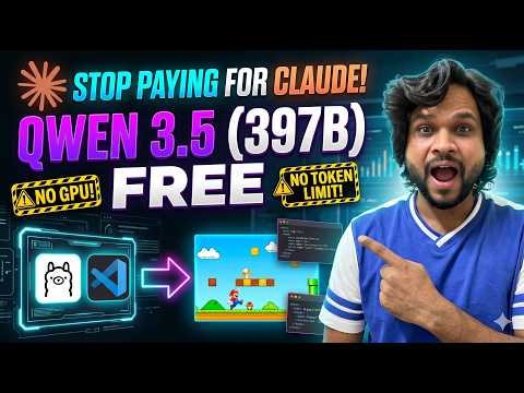 Stop Paying for Claude — Run Qwen 3.5 (397B) FREE in VS Code #claude #qwen3 #ollama