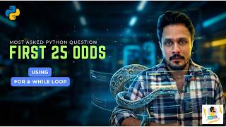 Python Odd Numbers Program Logic | Get 100% Understanding of For & While Loop