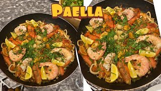 Sea food Paella ? طريقة تحضير البايلا الاسبانية بثمار البحر