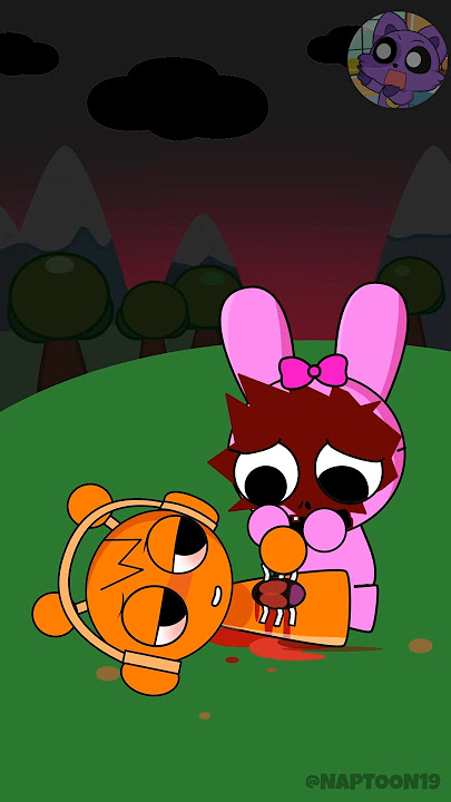 Sprunki Pinki first meet Oren (before phase 2) #sprunki #shorts #animation