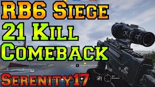 21 Kill Comeback Epic Ranked Game - Rainbow Six Siege