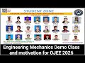 Engineering Mechanics Demo Class and motivation for OJEE 2026